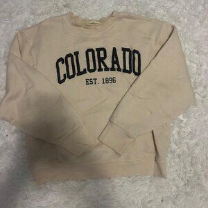 Altar'd State Women's Cream and Tan Sweatshirt
